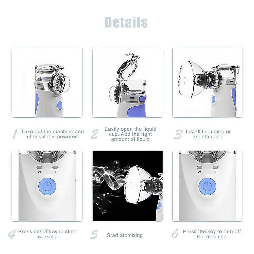 Portable Ultrasonic Nebulizer for Inhalation