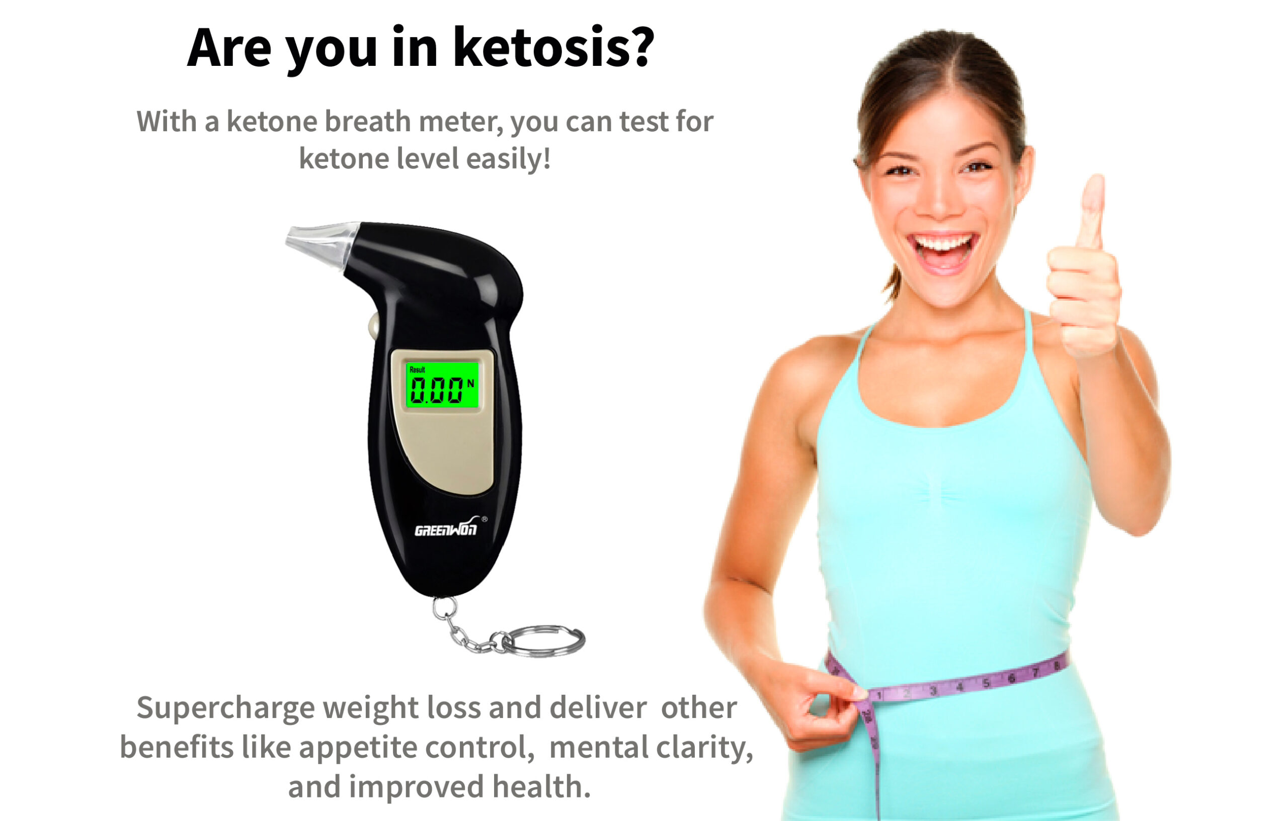 Keton-Atemmessgerät für ketogene Diät