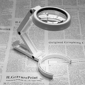 magnifying glass, magnifier with light, magnifying glass with light and stand, led light magnifier,