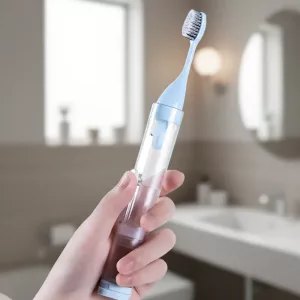 toothbrush, travel toothbrush, portable toothbrush, folding toothbrush, toothbrush set, refillable toothpaste